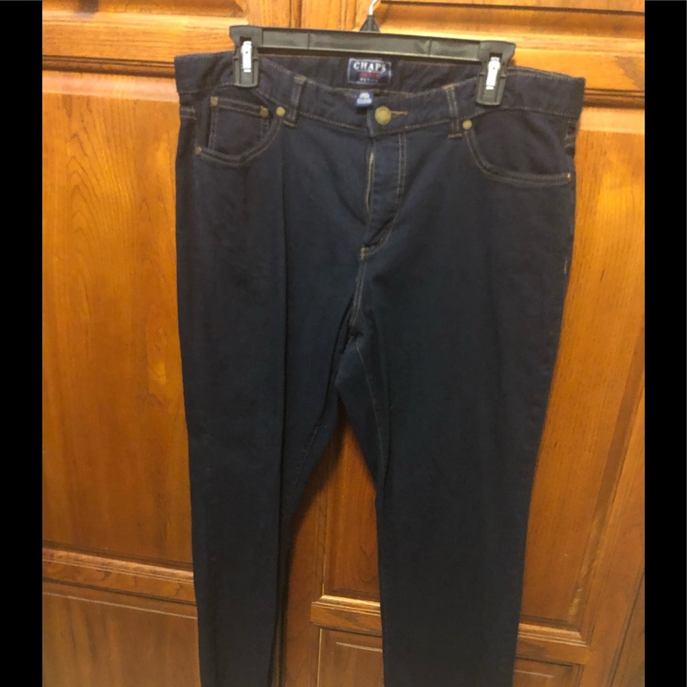 Chaps dark denim skinny jeans size 12 petite